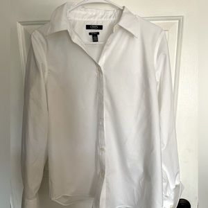 Chaps women’s size medium button blouse